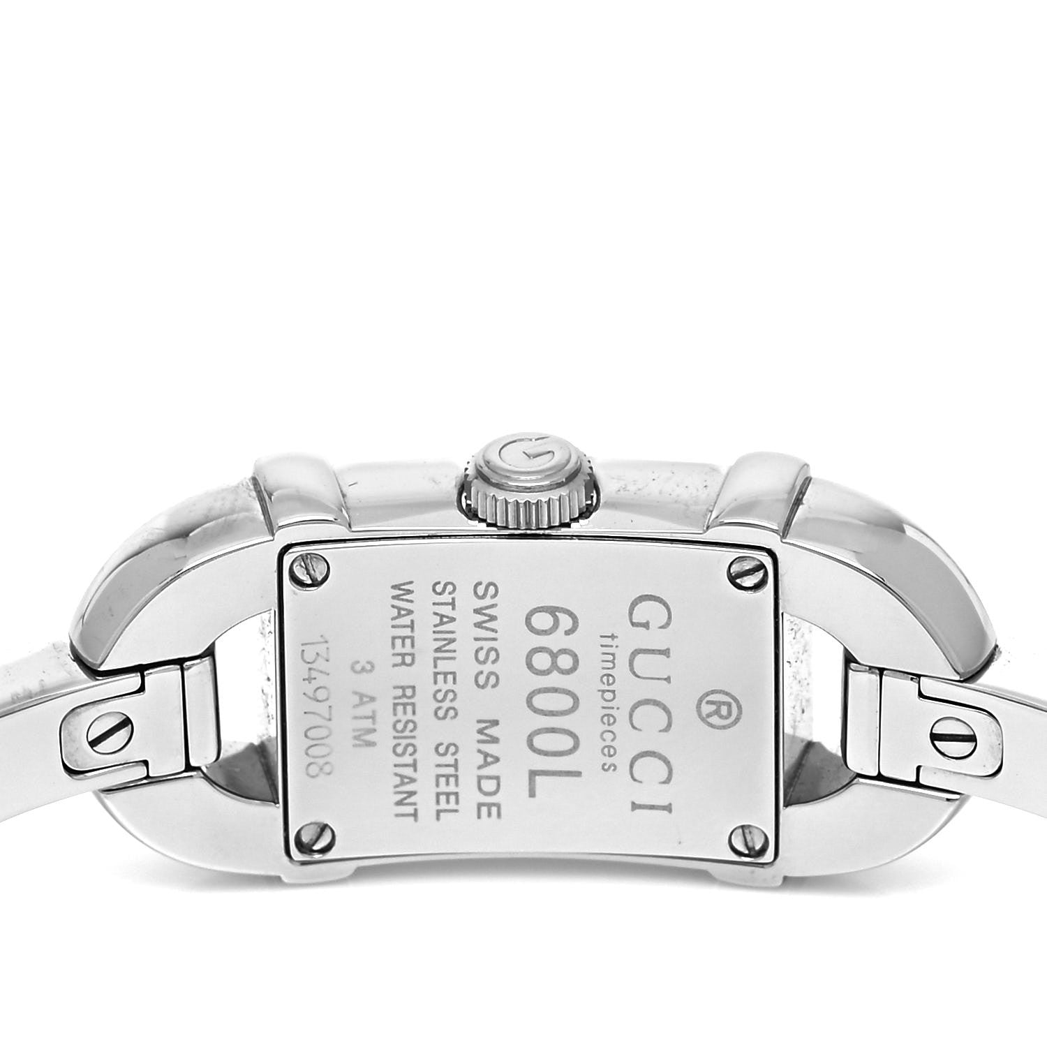 Gucci Stainless Steel Pink Mother of Pearl 16mm 6800L Quartz Watch 4 of 5