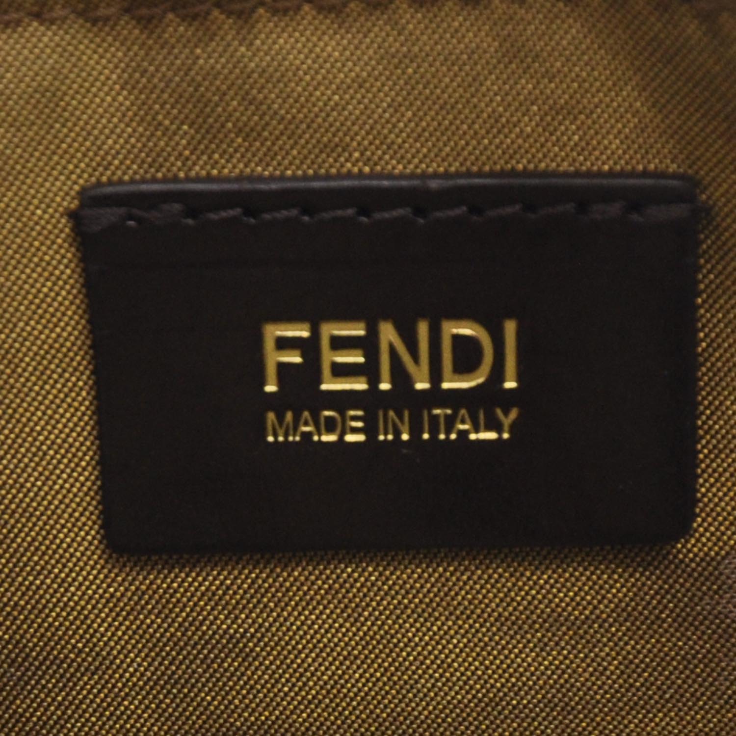 Fendi Zucca Spalmati Stars Pochette Tobacco 5 of 7