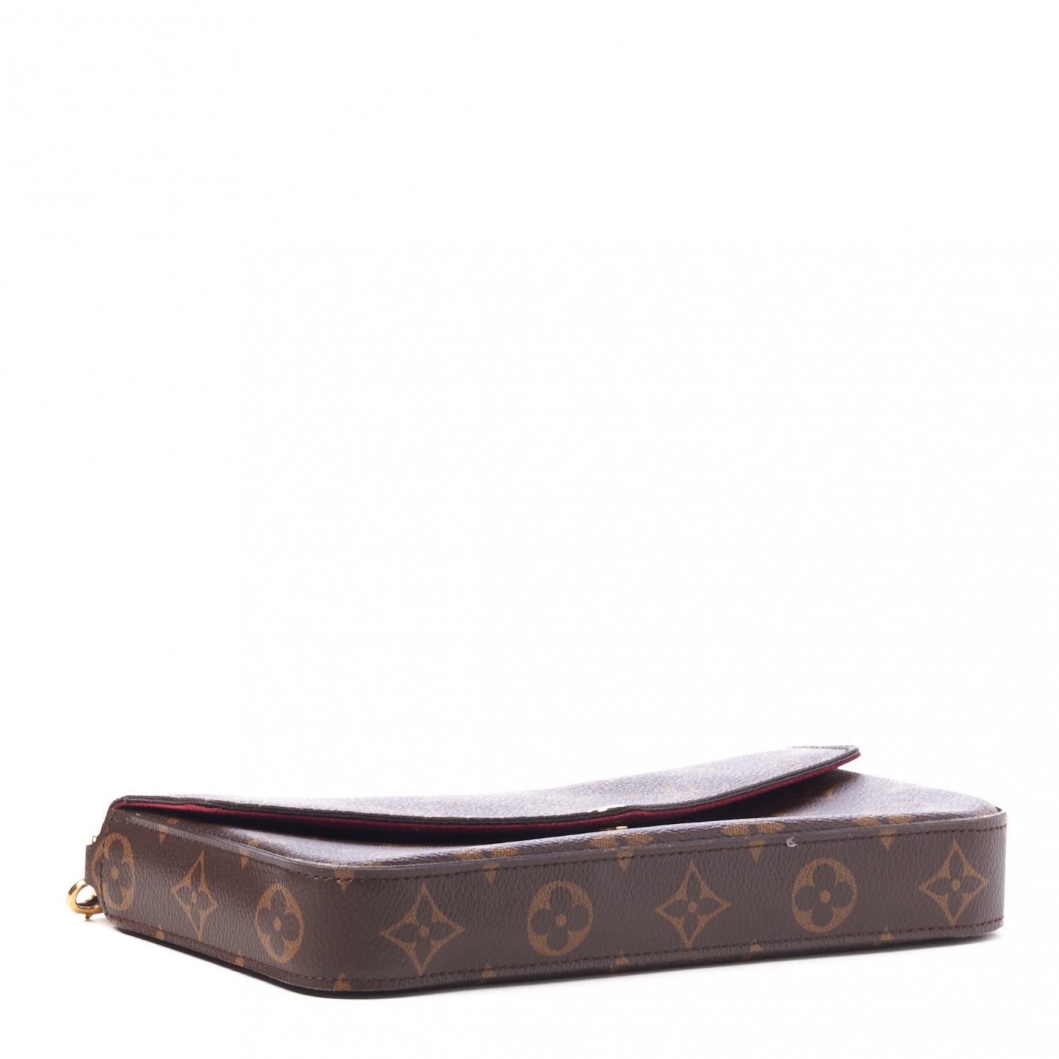 Louis Vuitton Monogram Pochette Felicie Chain Wallet Fuchsia 4 of 8