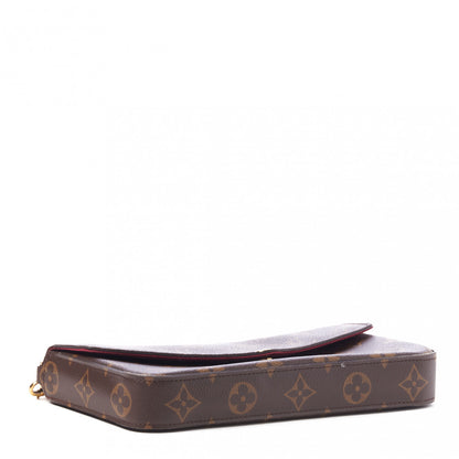 Louis Vuitton Monogram Pochette Felicie Chain Wallet Fuchsia 4 of 8
