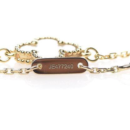Van Cleef & Arpels 18K Yellow Gold Mother of Pearl Sweet Alhambra Bracelet 4 of 5
