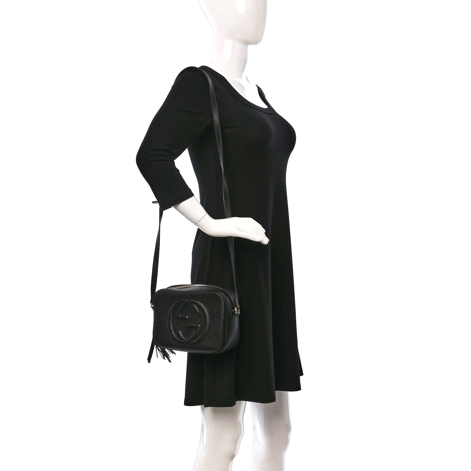 Gucci Pebbled Calfskin Small Soho Disco Bag Black 2 of 11