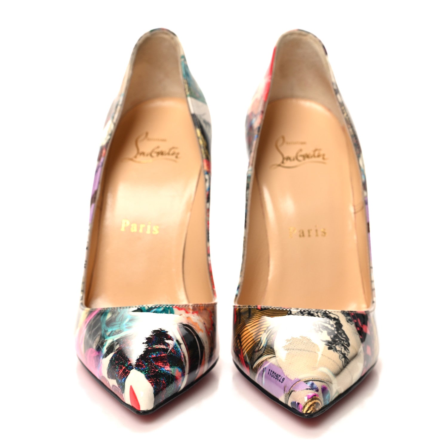Christian Louboutin Patent Trash So Kate 100 Pumps 36 Multicolor 2 of 8