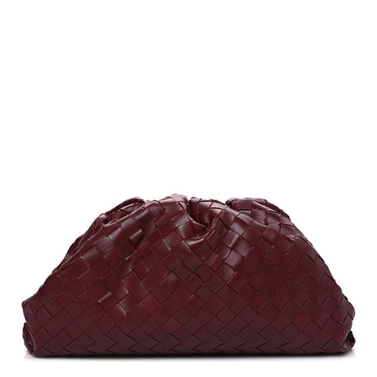 Bottega Veneta Nappa Maxi Intrecciato The Pouch Oversized Clutch Bordeaux 1 of 11
