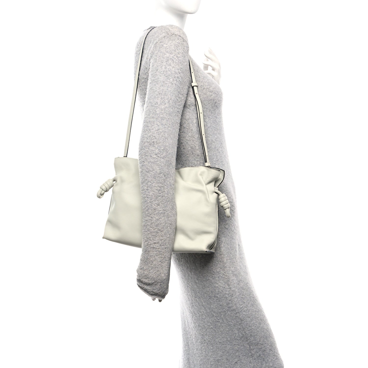 Loewe Nappa Medium Flamenco Knot Bag Light Celadon 2 of 9