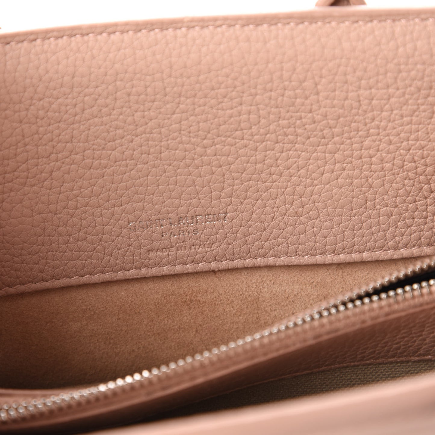 Grained Calfskin Nano Sac De Jour Souple Nude