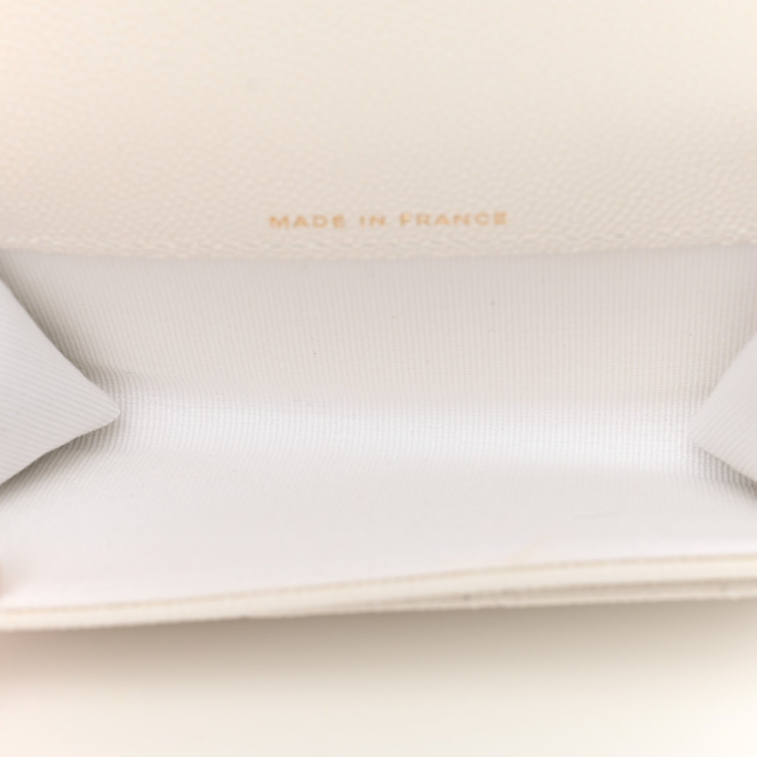 Chanel Caviar Quilted Flap Card Holder Wallet White 5 of 10
