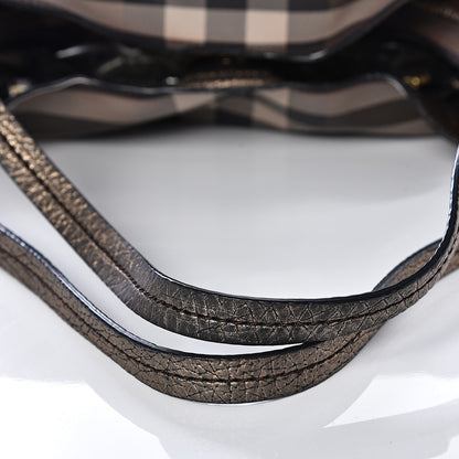 Burberry Smoked Check Small Canterbury Tote Anthracite 11 of 17