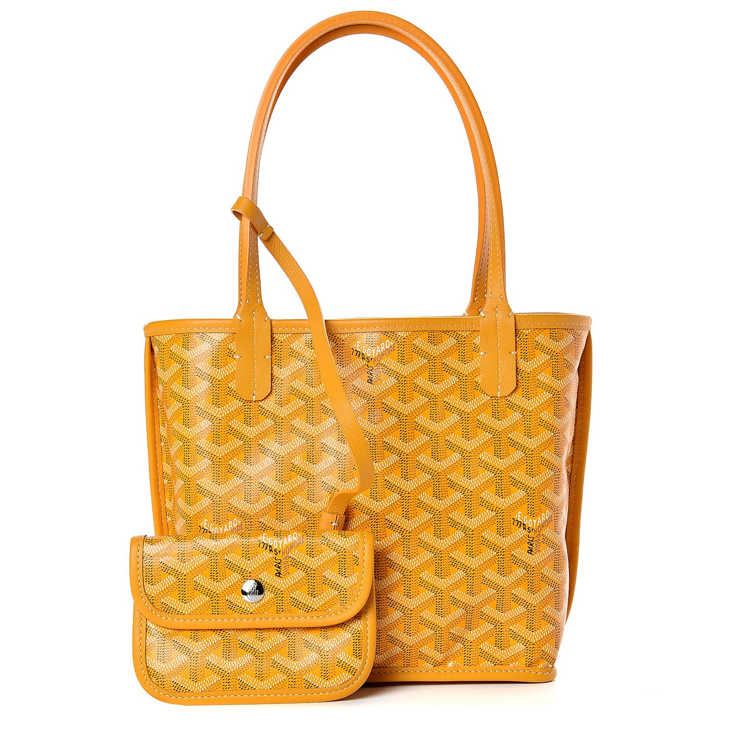Goyardine Reversible Mini Anjou Yellow