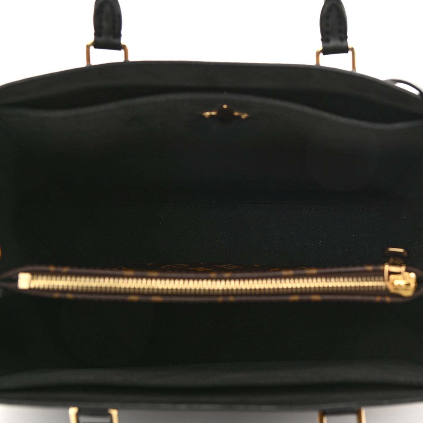 Monogram Flower Tote Black
