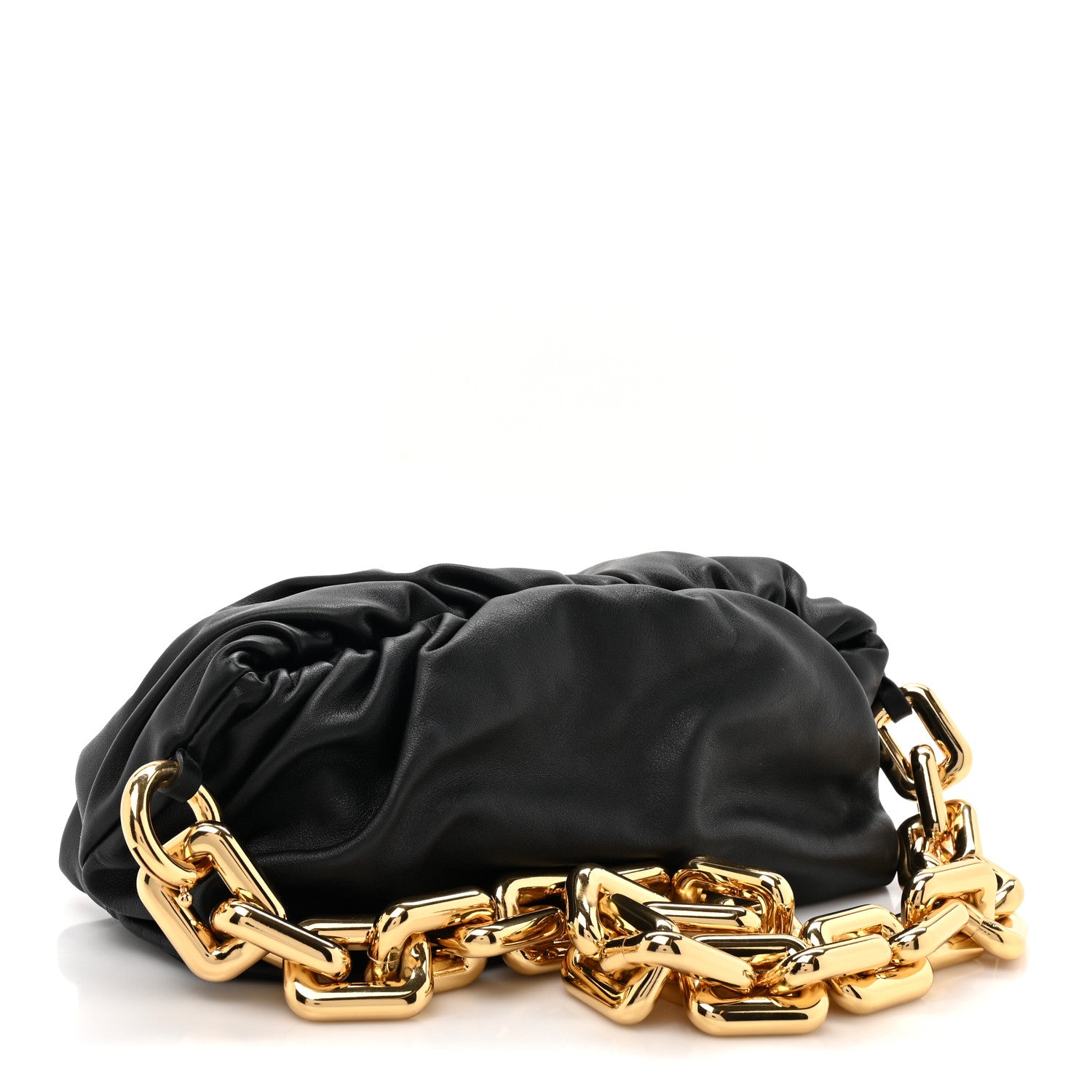 Bottega Veneta Calfskin The Pouch Chain Black 3 of 10