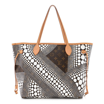 Louis Vuitton Monogram Kusama Waves Neverfull MM White 1 of 10