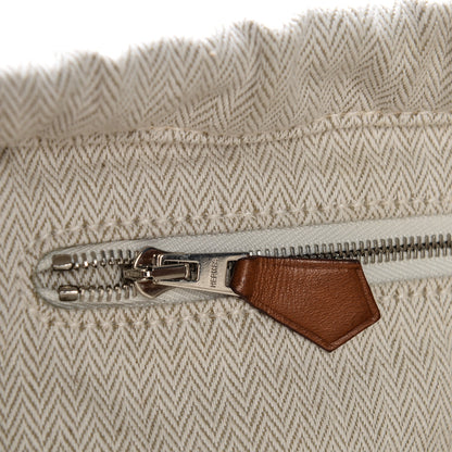 Hermes Canvas Barenia Fourbi 25 MM Pouch Naturel Fauve 10 of 10