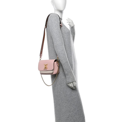 Louis Vuitton Grained Calfskin Lockme Tender Rose Water 2 of 14
