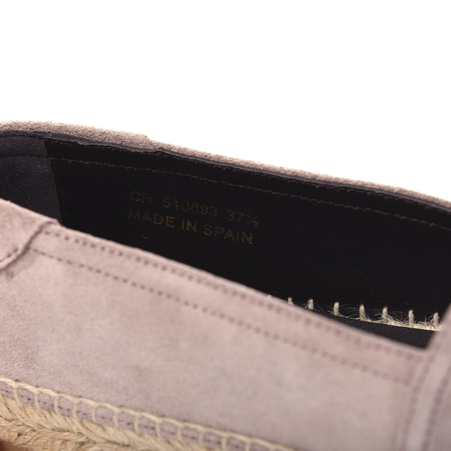 Saint Laurent Suede Espadrilles 37.5 Rose Antique 10 of 11