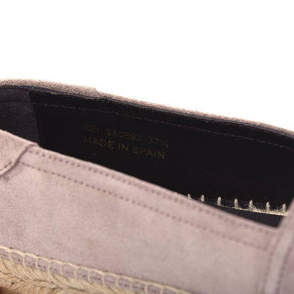 Saint Laurent Suede Espadrilles 37.5 Rose Antique 10 of 11