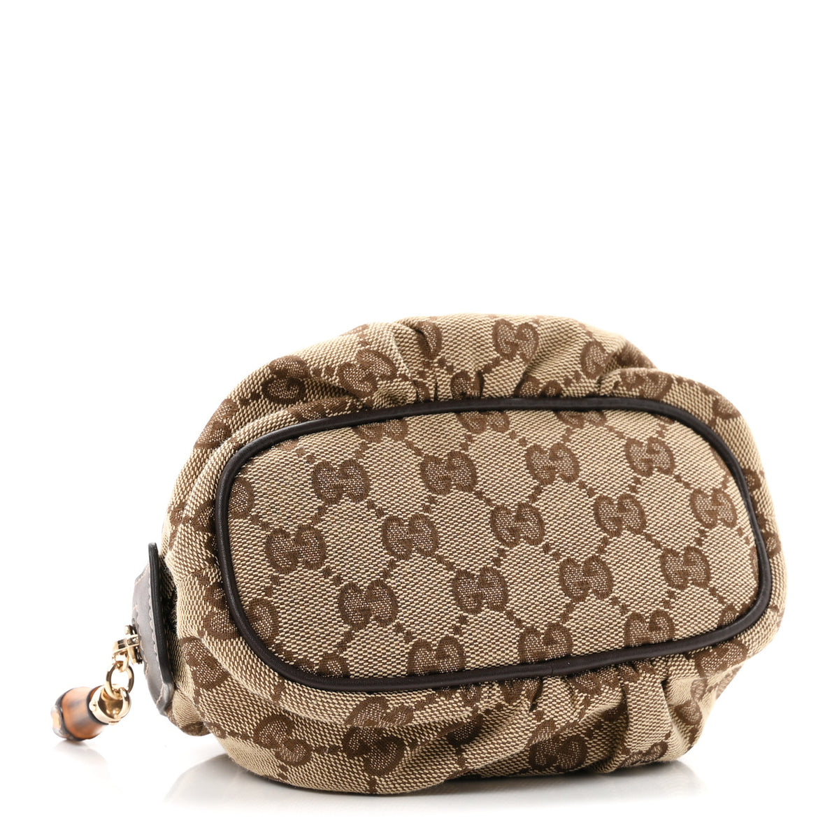 Monogram Medium Bamboo Cosmetic Case Dark Brown