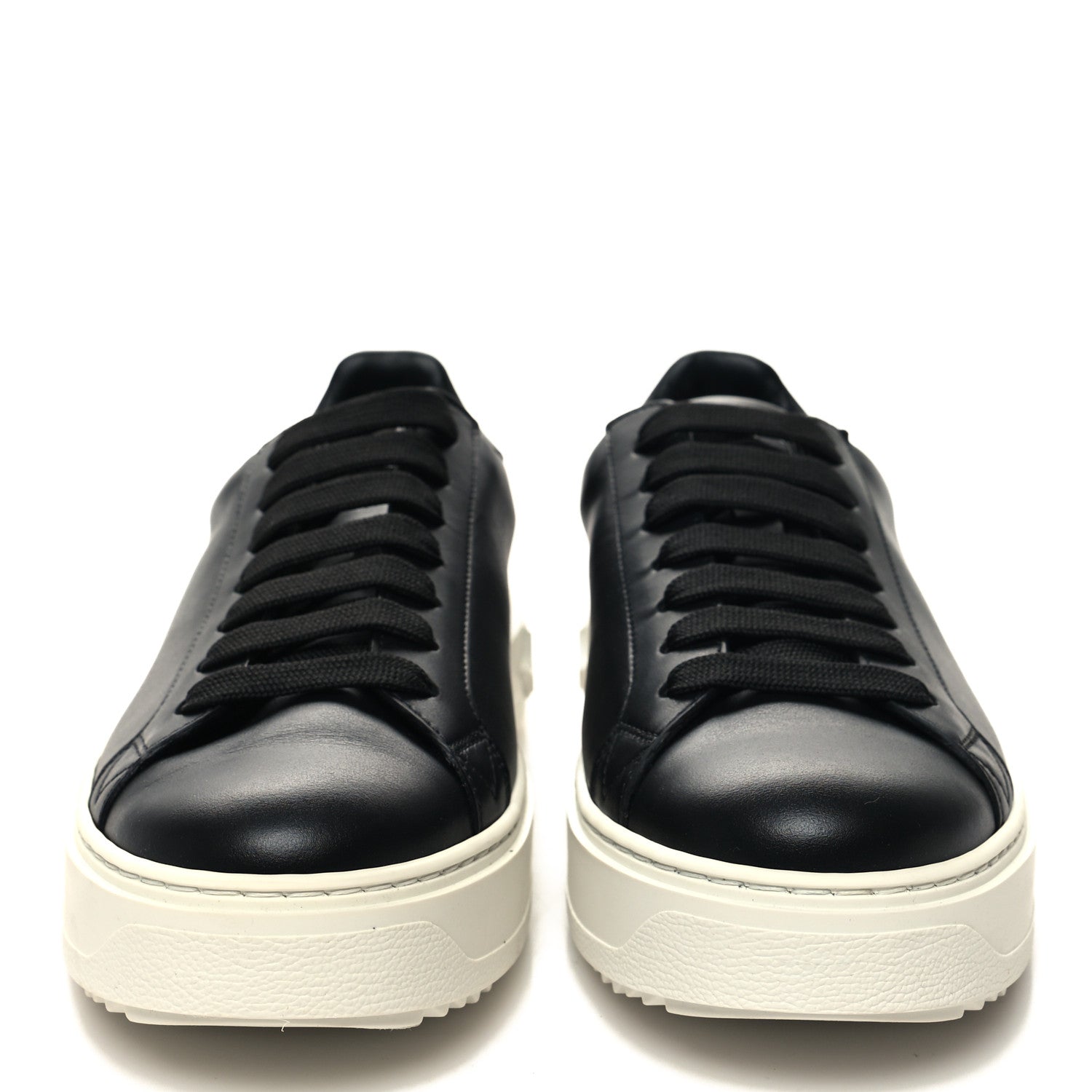 Louis Vuitton Calfskin Time Out Sneakers 40.5 Black 3 of 8
