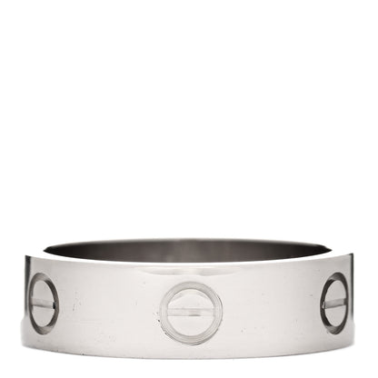 Cartier 18K White Gold 5.5mm LOVE Ring 58 8.25 2 of 3