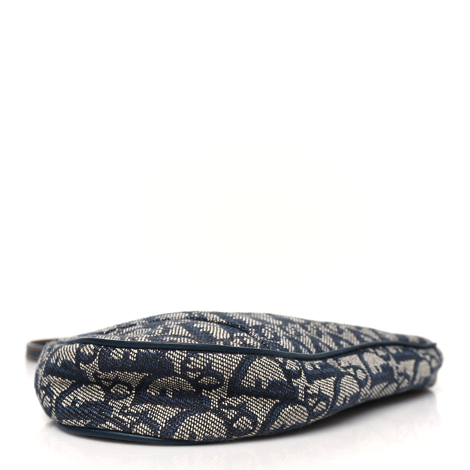 Christian Dior Monogram Mini Saddle Pochette Navy 4 of 10