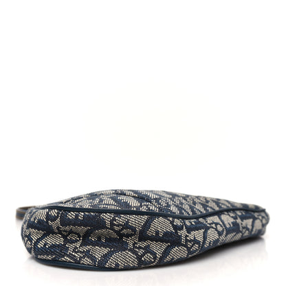 Christian Dior Monogram Mini Saddle Pochette Navy 4 of 10
