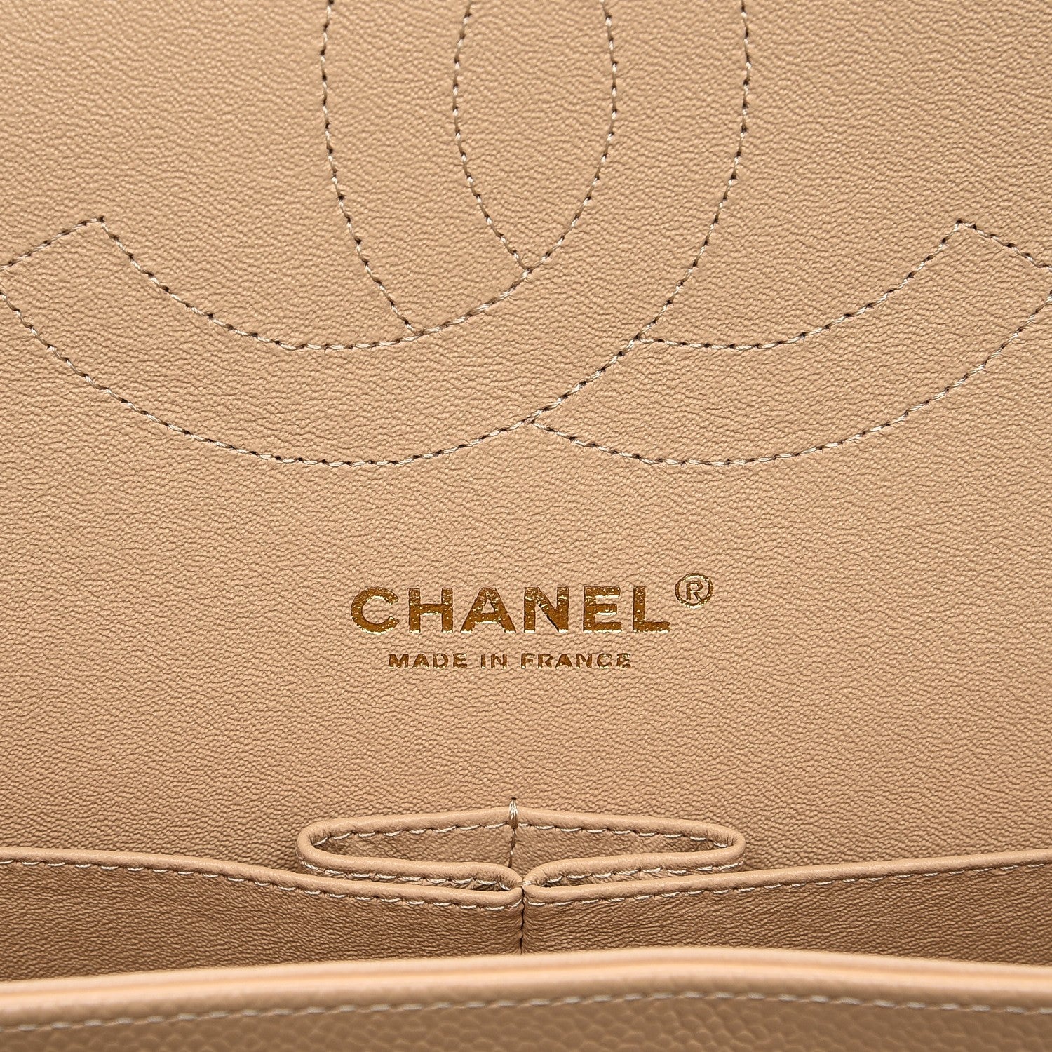 Chanel Caviar Quilted Jumbo Double Flap Beige Clair 6 of 8