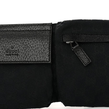Gucci GG Monogram Double Pocket Belt Bag Black 9 of 11