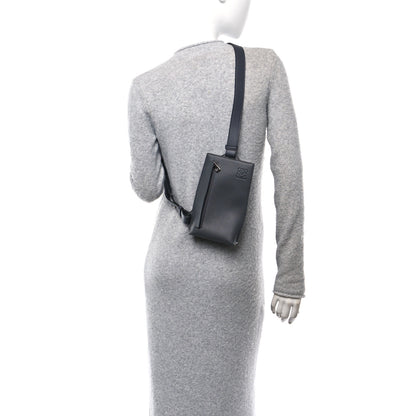 Loewe Soft Grained Calfskin Vertical T-Pocket Crossbody Bag Anthracite 2 of 10