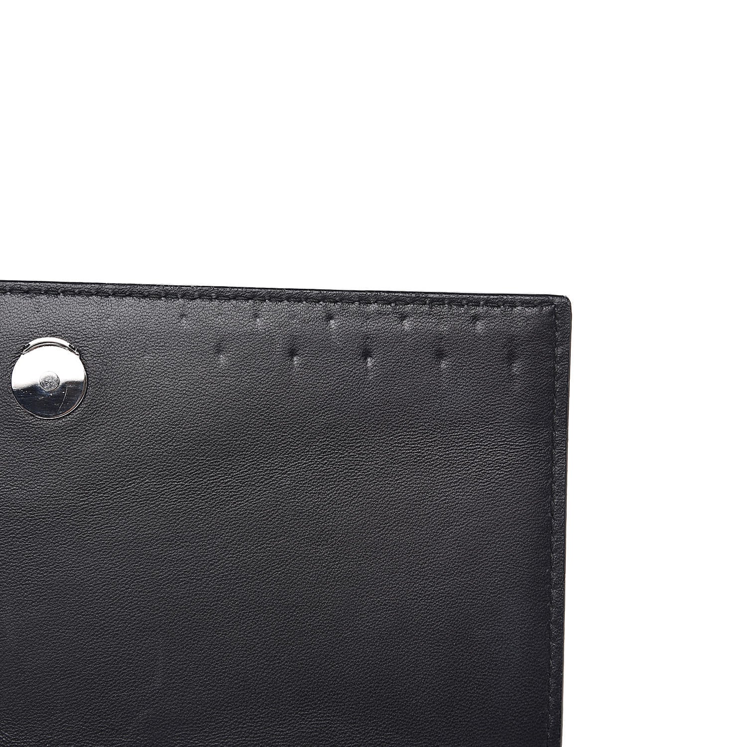 Alexander McQueen Calfskin Studded Insignia Pouch Black 10 of 13
