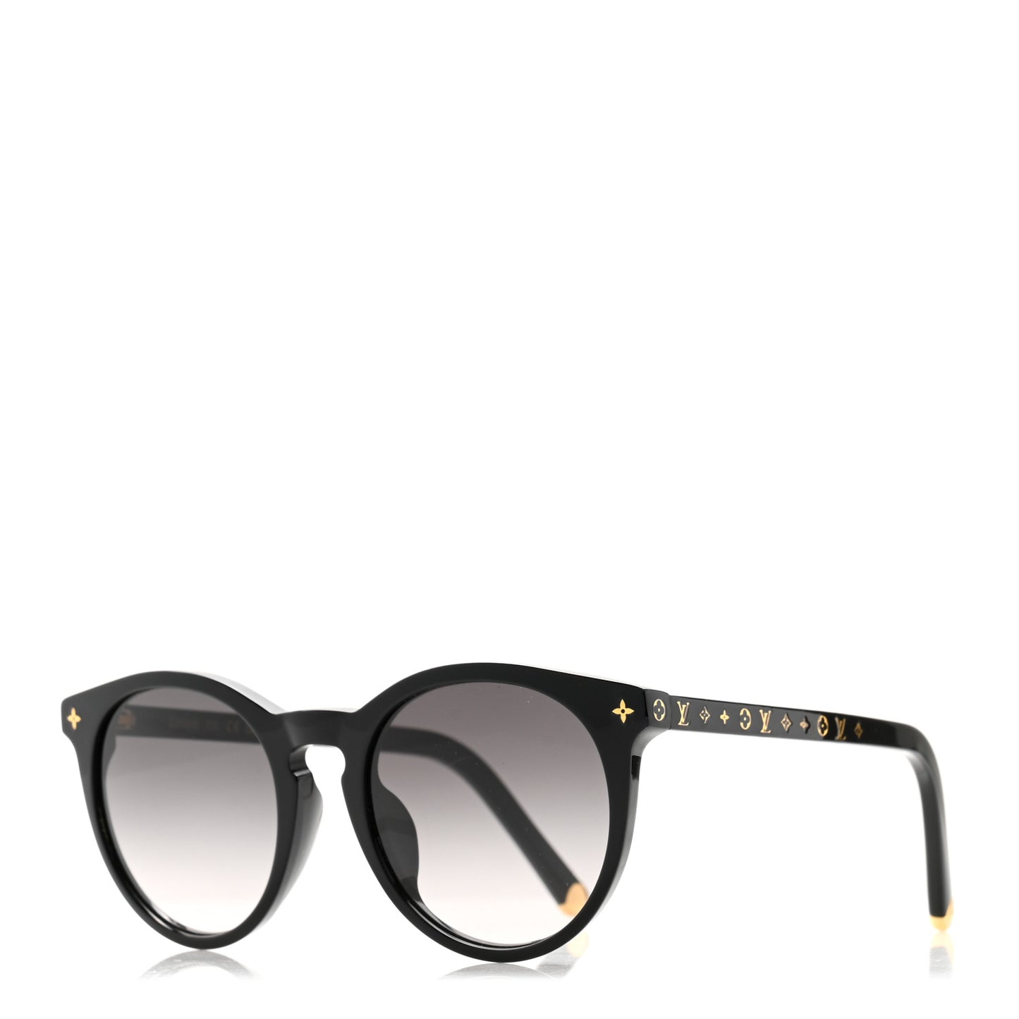 Acetate My Monogram Round Sunglasses Z2004E Black