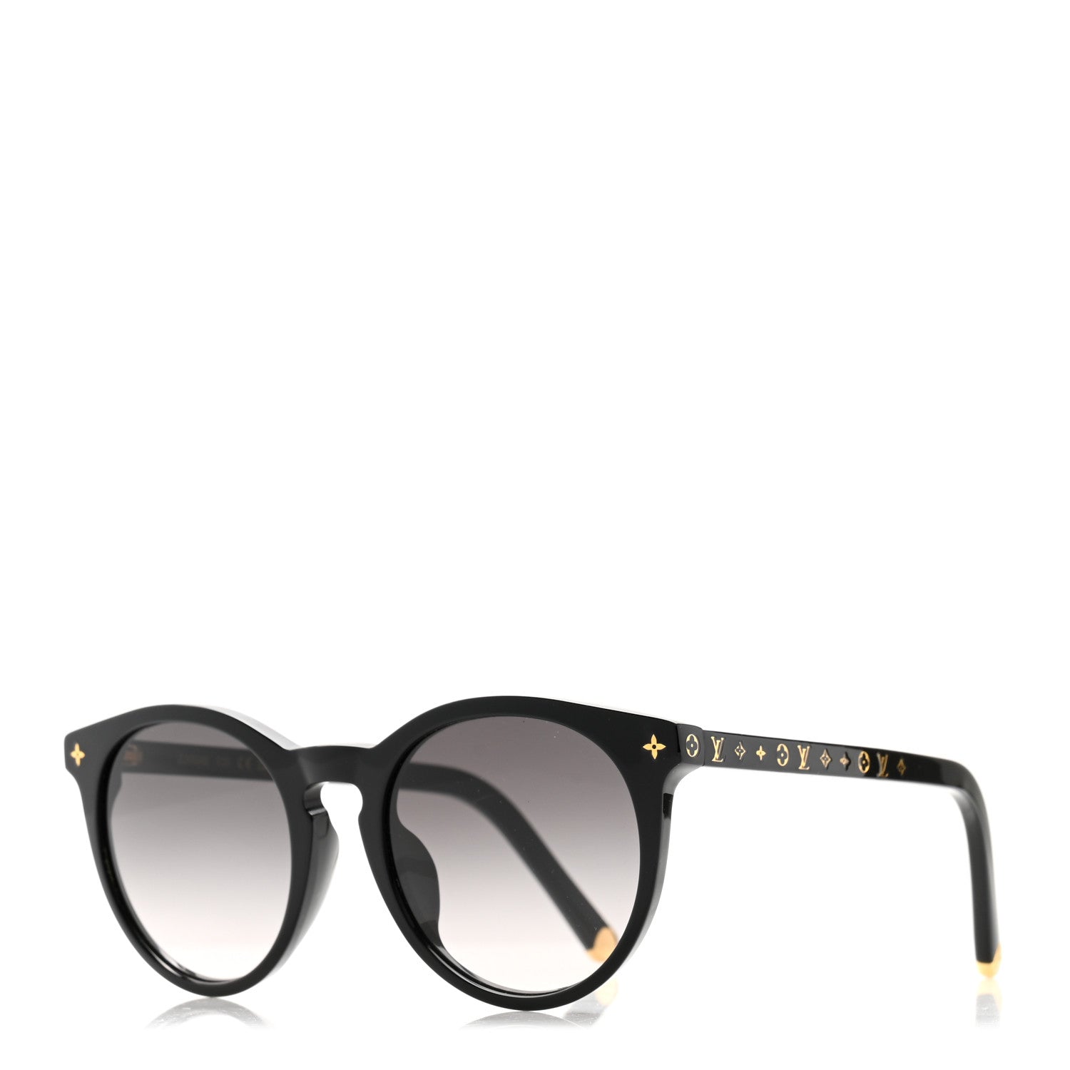 Louis Vuitton Acetate My Monogram Round Sunglasses Z2004E Black 1 of 7