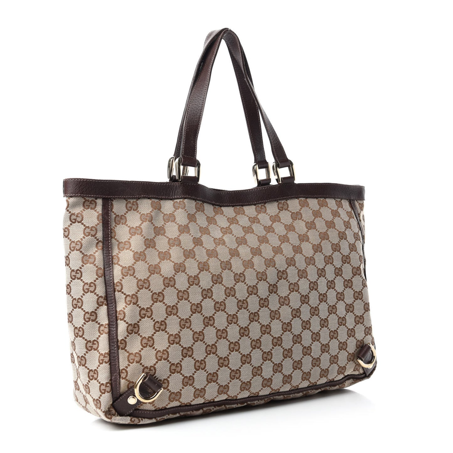 Monogram Large Abbey Tote Dark Brown