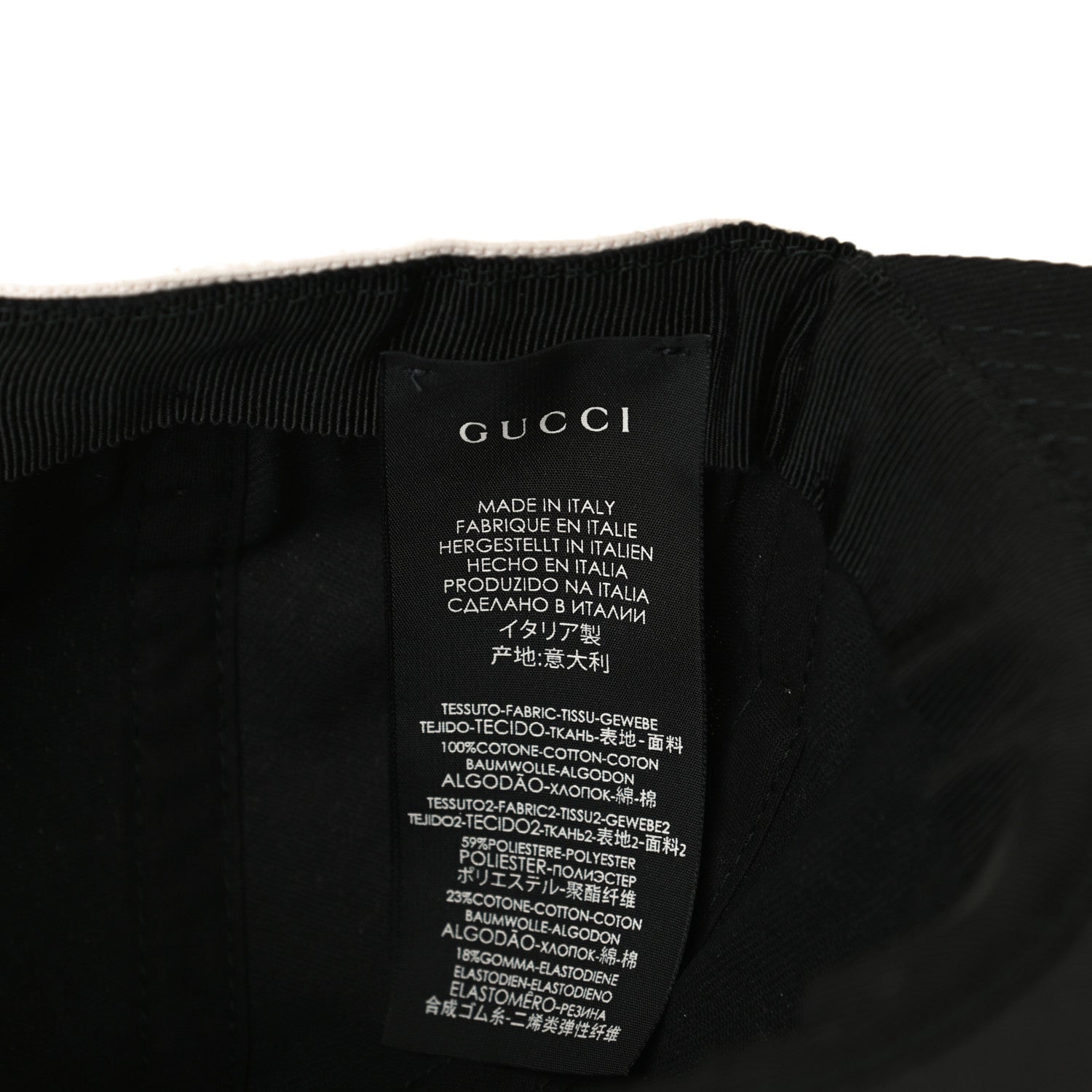 Gucci Gabardine Gucci Headband Baseball Hat S Black 7 of 8
