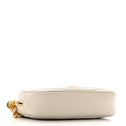 Saint Laurent Grain De Poudre Matelasse Monogram Mini Lou Camera Bag Crema Soft 4 of 12