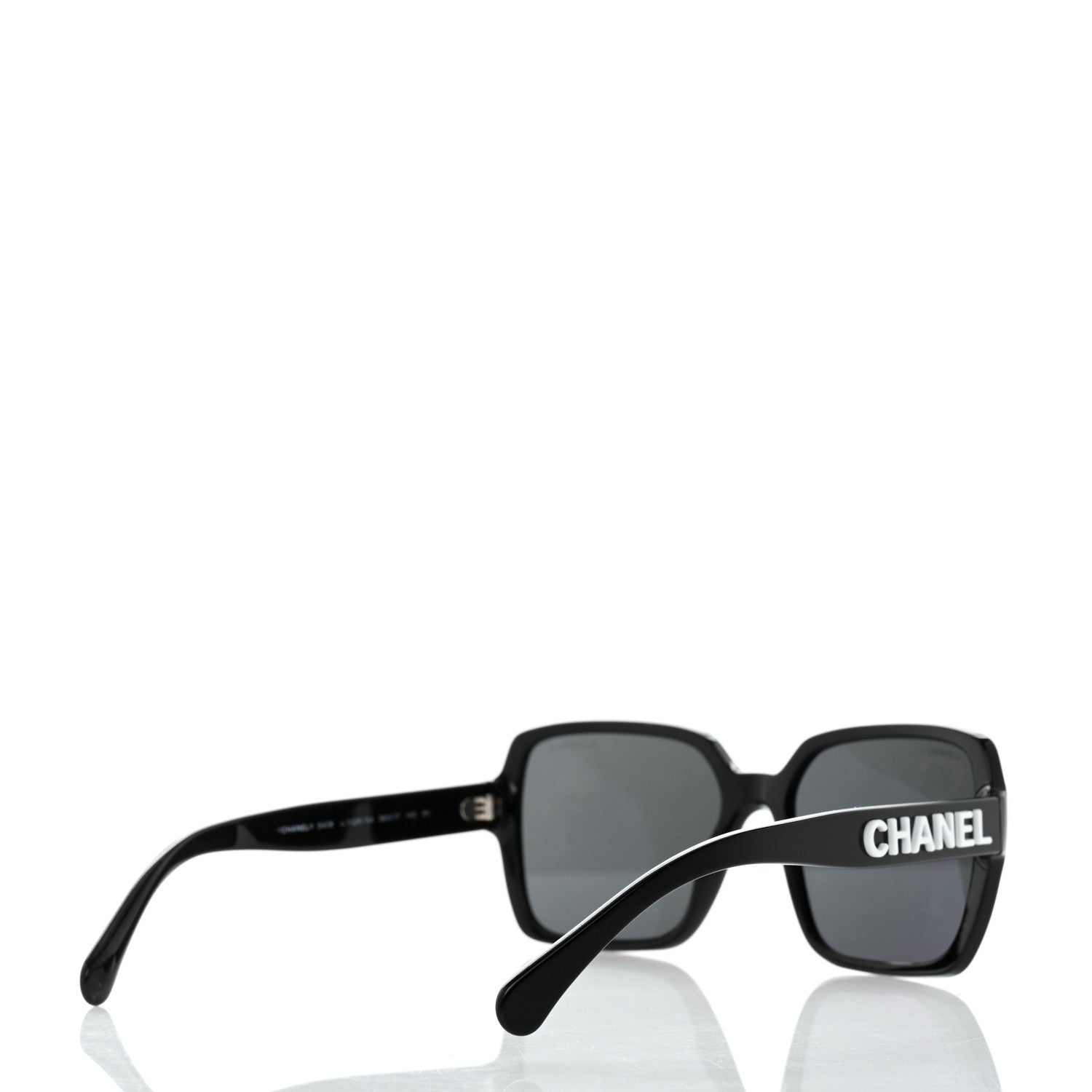Chanel Acetate Square Sunglasses 5408 Black 4 of 9