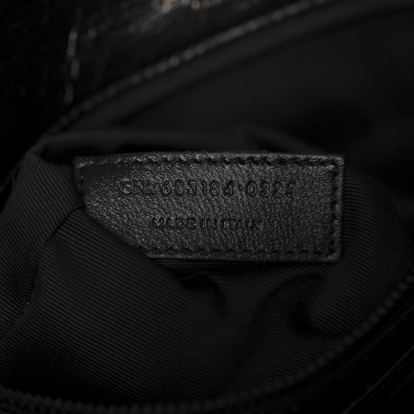 Crinkled Calfskin Matelasse Monogram Medium Niki Chain Satchel Black