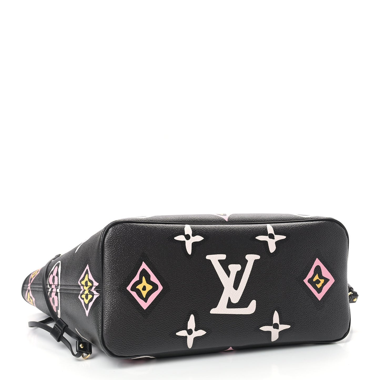 Monogram Giant Wild At Heart Neverfull MM Black