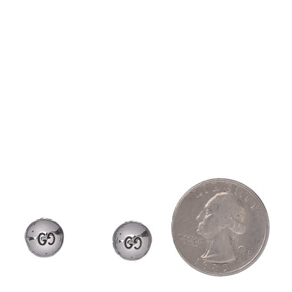 Gucci 18K White Gold Icon Ball Stud Earrings 2 of 6
