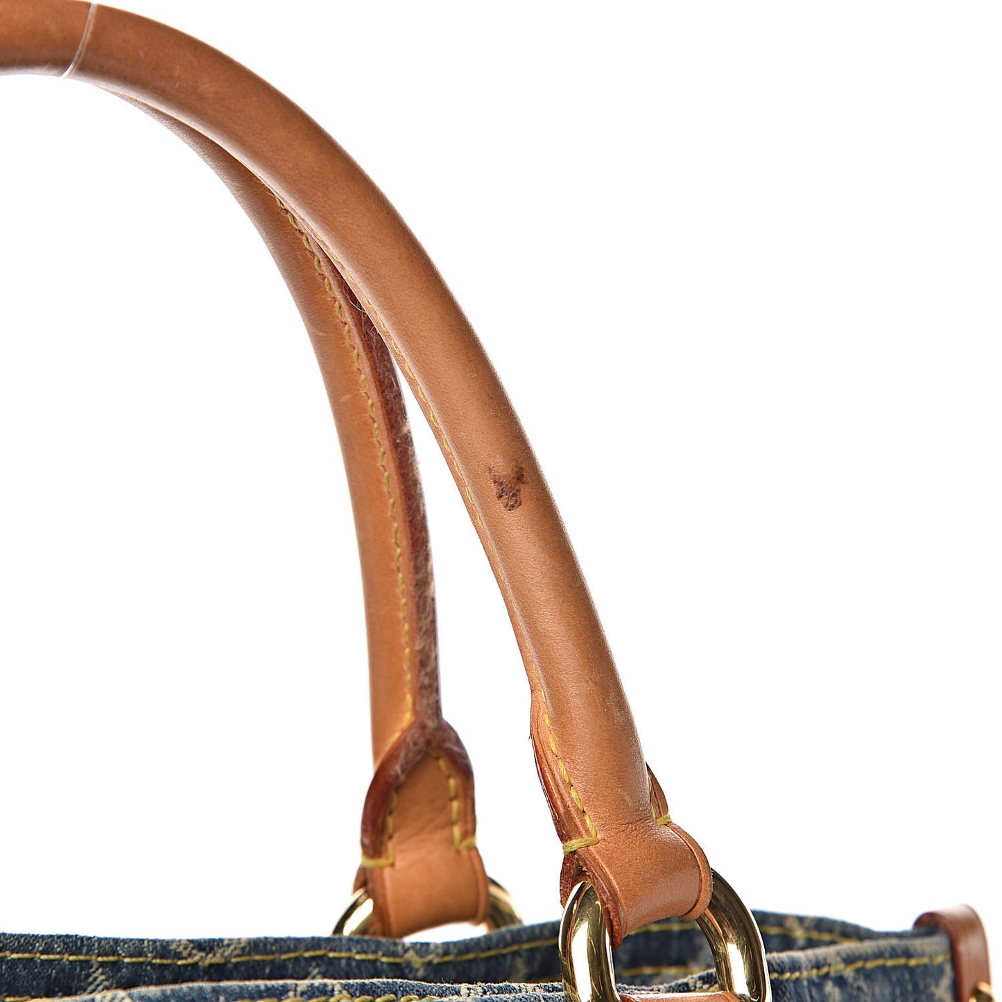 Monogram Denim Sac Plat Blue
