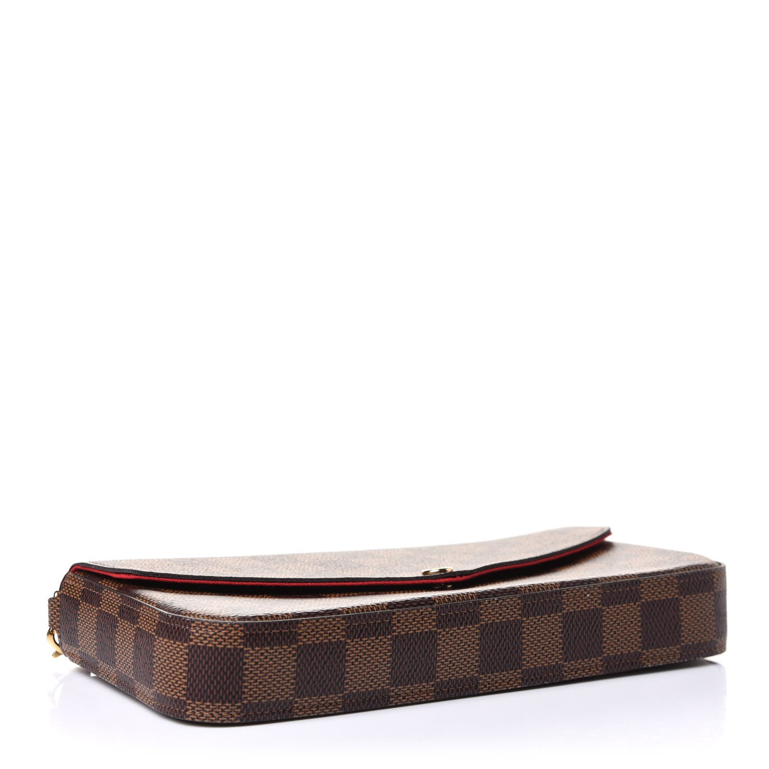Louis Vuitton Damier Ebene Pochette Felicie Chain Wallet 5 of 8