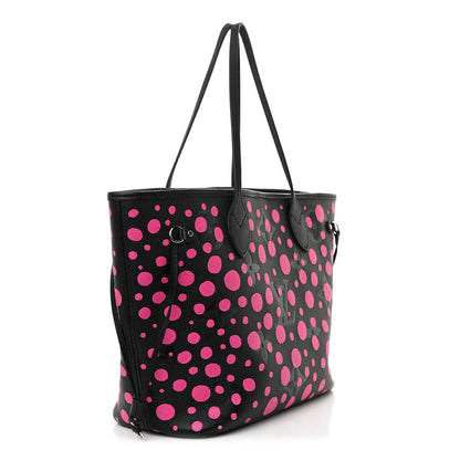 Louis Vuitton LV X YK Empreinte Infinity Dots Neverfull MM Black Fuchsia 4 of 13