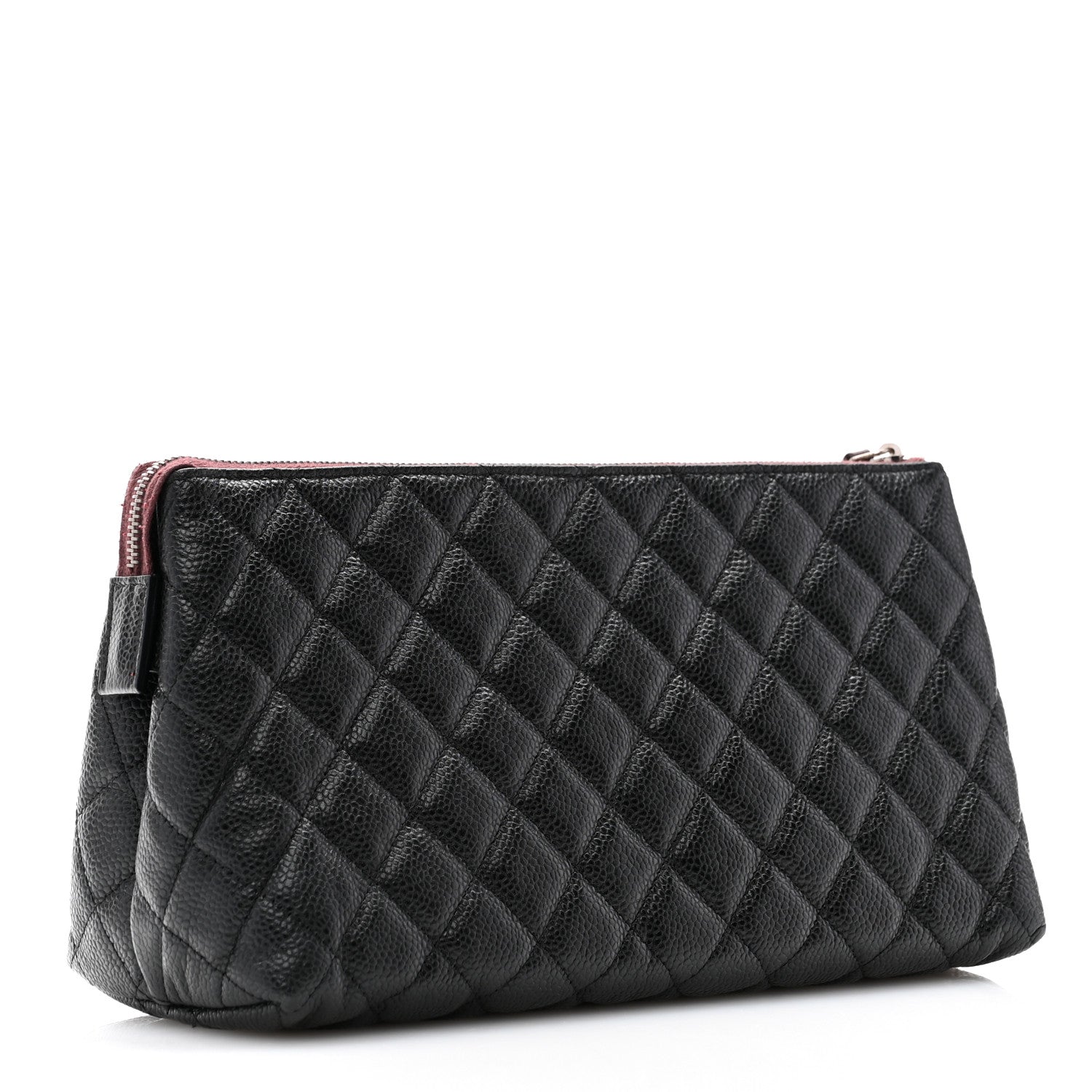 Chanel Caviar Quilted Cosmetic Case Black 3 of 10