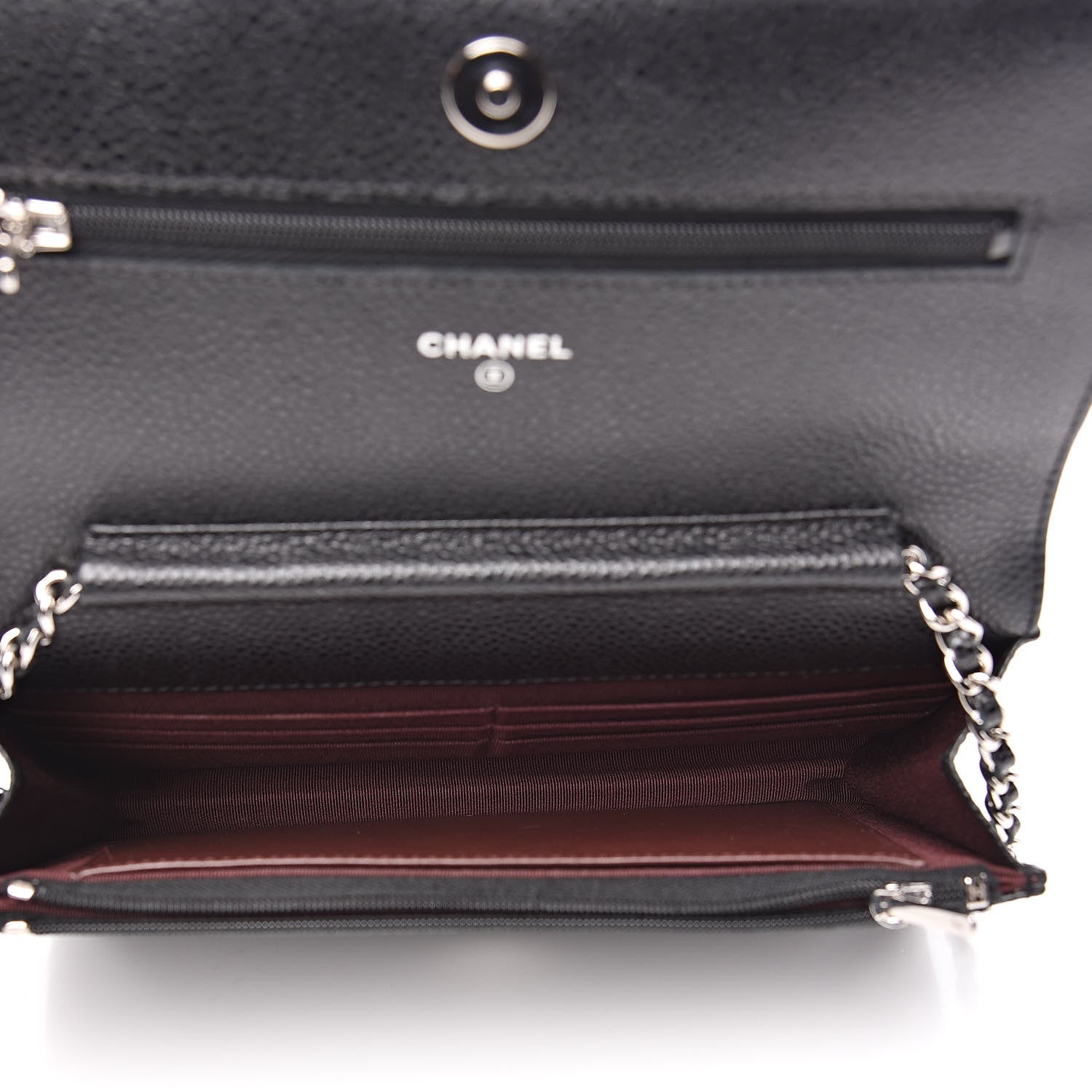 Chanel Caviar Quilted Wallet On Chain WOC Black 5 of 11
