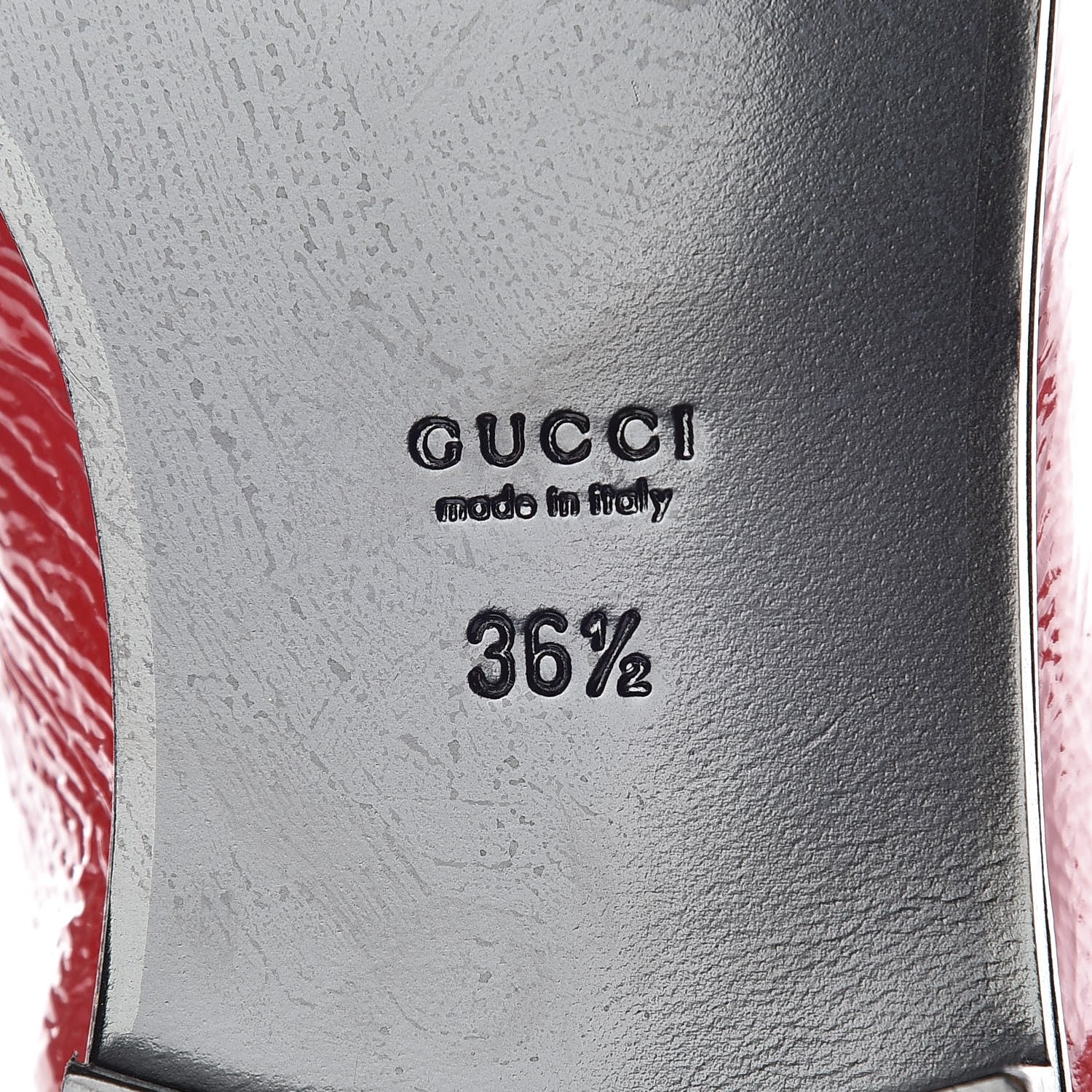 Gucci Naplack Patent Horsebit Banks Loafers 36.5 Red 10 of 12