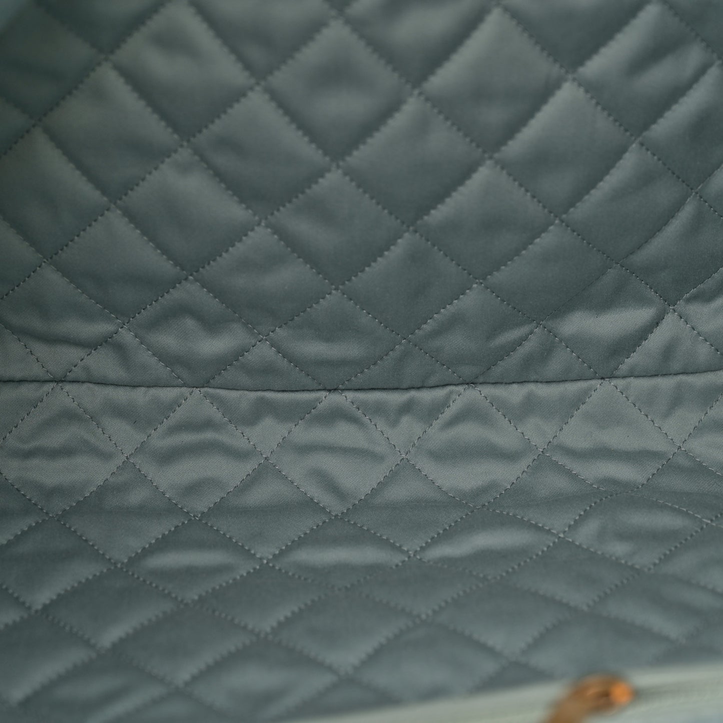 Shiny Calfskin Quilted Chanel 22 Grey