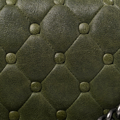 Chanel Goatskin Chesterfield Quilted Medium Celtic Boy Flap Green 14 of 14