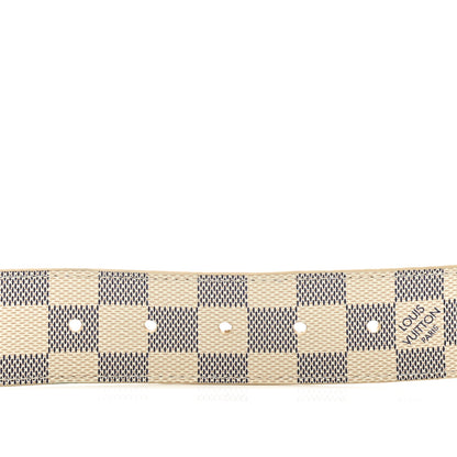 Louis Vuitton Damier Azur LV Initiales Belt 100 40 3 of 9