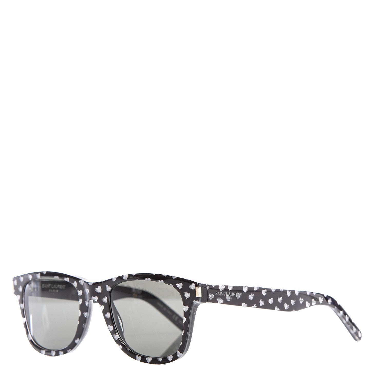Saint Laurent Square Heart Sunglasses SL51 Black 1 of 8