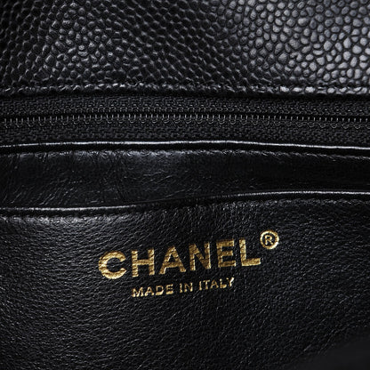 Chanel Caviar Quilted Jumbo Single Flap Black 6 of 7