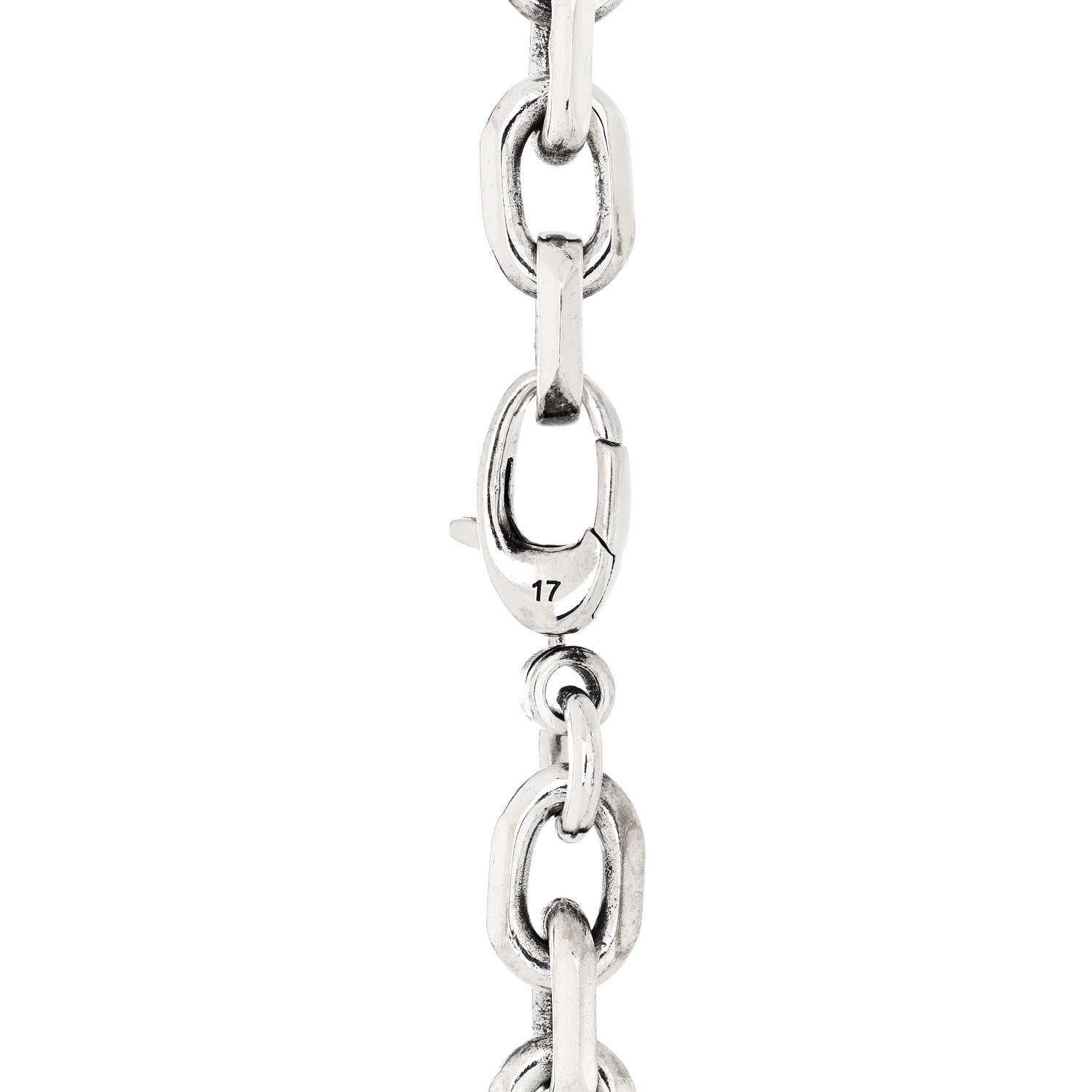 Gucci Sterling Silver Narrow Interlocking G Link Bracelet 4 of 6